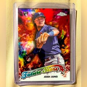 Josh Jung 2023 TOPPS Chrome FUTURE STAR FSU-18 Texas Rangers Rookie Trading Card
